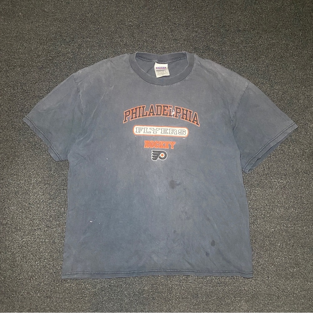 Philadelphia flyers vintage nhl hockey gray shirt size xl